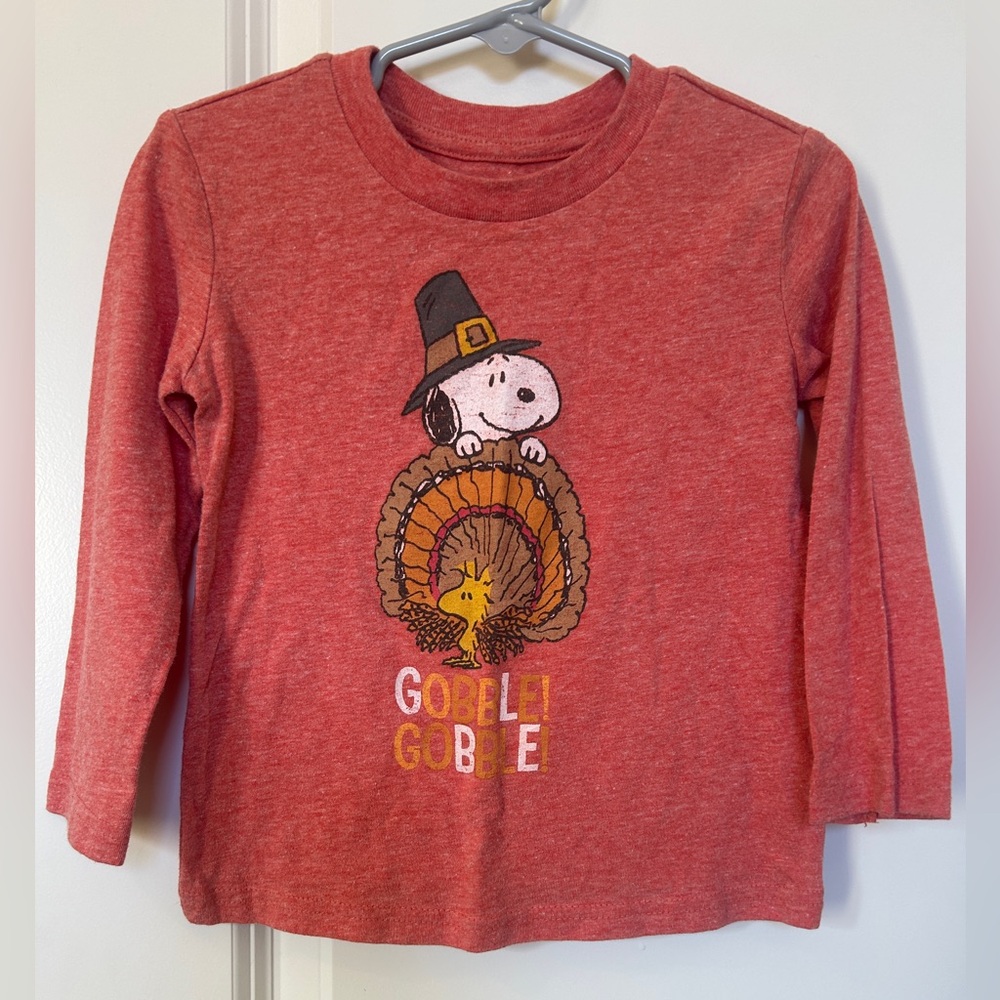 Toddler Boy Jumping Beans Peanuts Thanksgiving Long Sleeve Tee, 2T